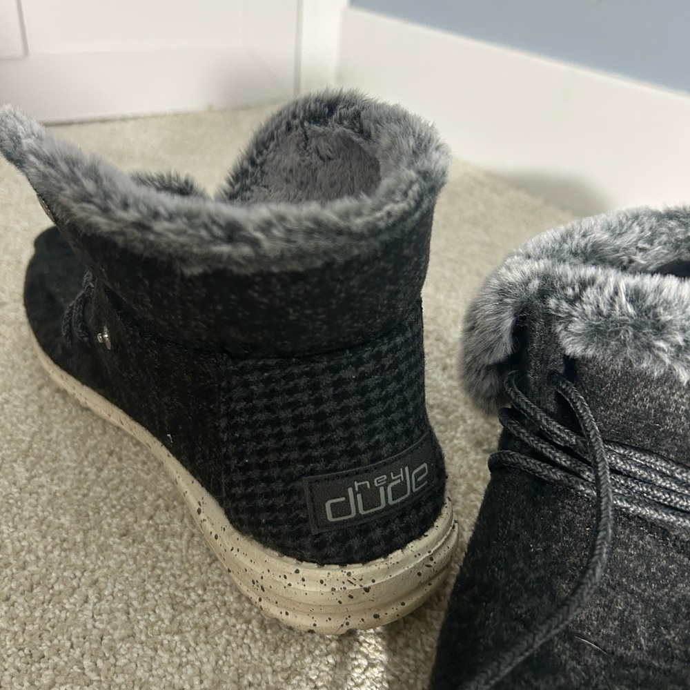 💙HEYDUDE Wendy Britt Wool Folded Shoe size: 9 - Picture 7 of 12
